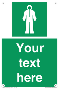 Custom sign safe condition Survival clothing